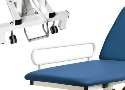Therapieliege Ausstattung Seitengitter und Rollen Therapieliege Ausstattung Seitengitter und Rollen