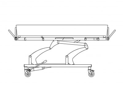 Duschwagen – fixe Schutzgitter Duschwagen Fixe Schutzgitter