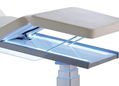 LED Beleuchtung Therapieliegen - Ausstattung Seitengitter