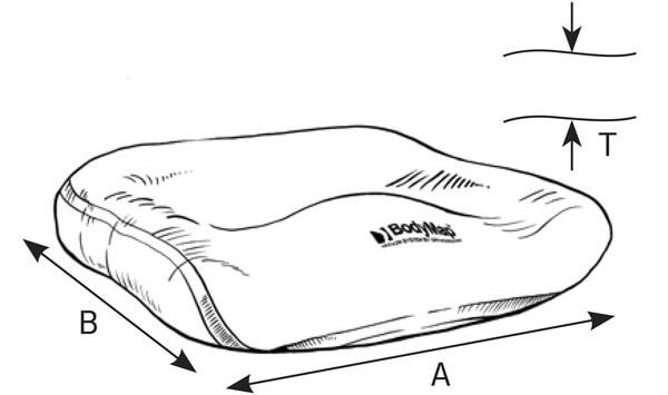 BodyMap A – Vakuumsitzkissen Skizze BodyMap A Skizze